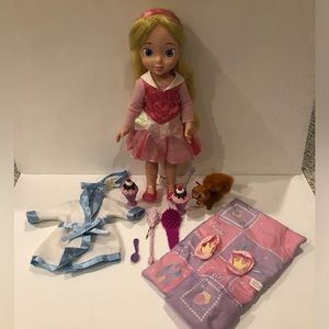 Disney Aurora Playmates Doll and Accessories